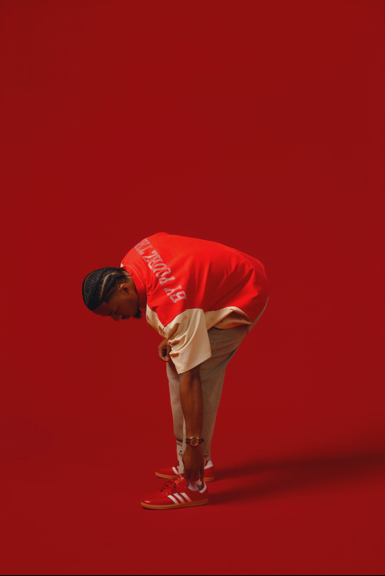 Fire Red Denim Shirt
