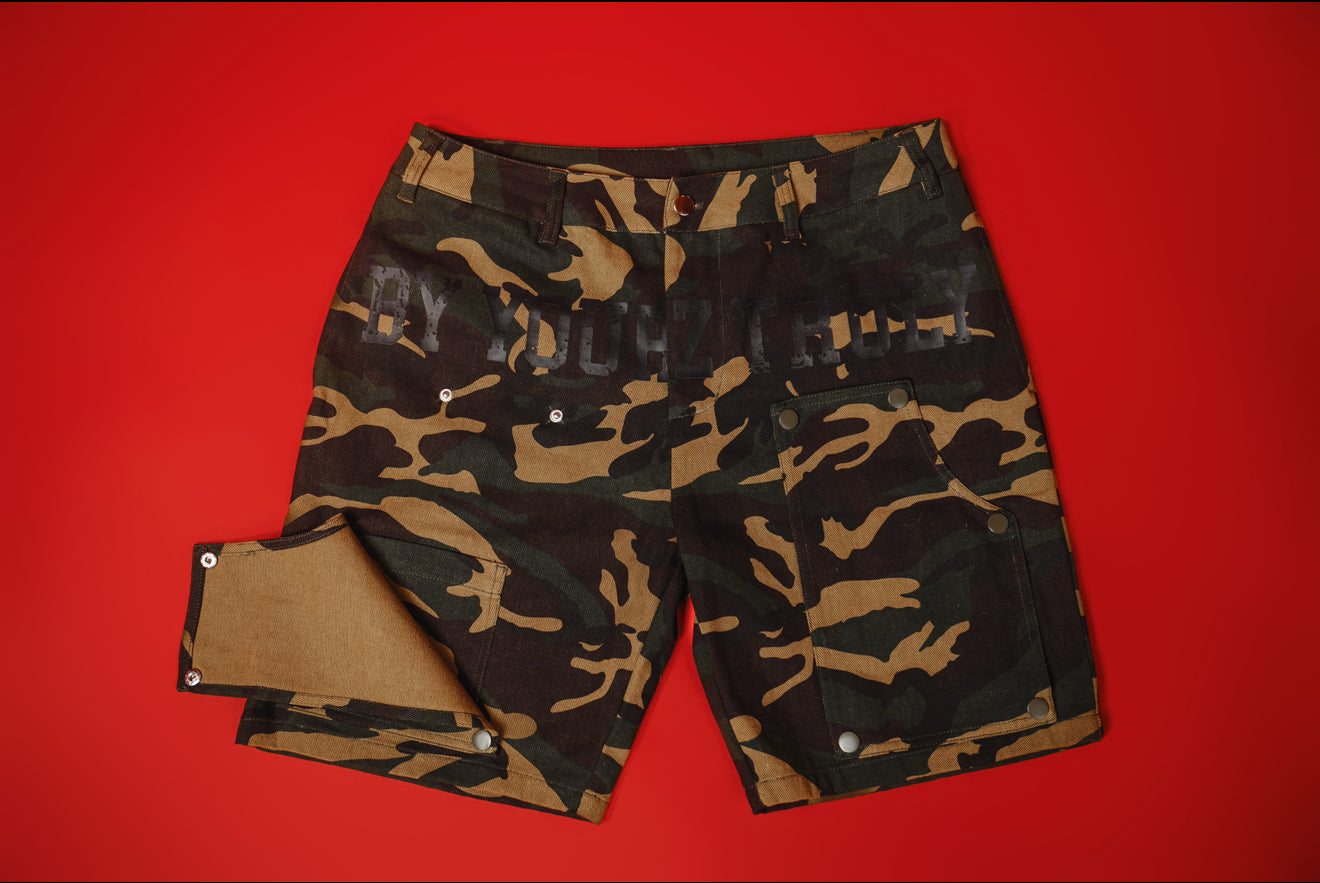 Denim Camo Cargo
