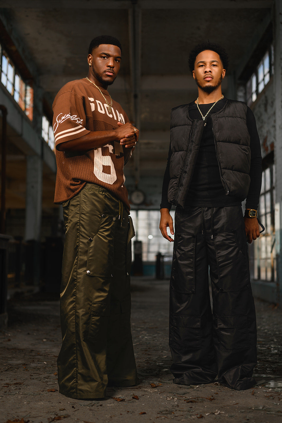 Olive Green Jumbo leg Cargo Pants